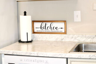 Kitchen counter and sink